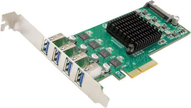 Main image of USB 3.2 Gen 1 (5 Gbps) 4 Port Type-A PCI-e 3.0 x4