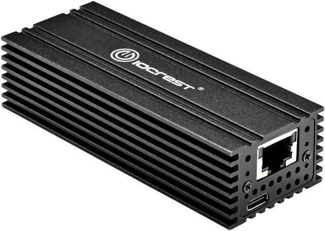 Alt view image 2 of 6 - USB 4.0 Type-C (Compatible to Thunderbolt 3) 10G Ethernet Adapter, For High-Speed Network Connections, RJ45 port supports 10Gb/s, 5Gb/s, 2.5Gb/s, 1Gb/s and 100Mb/s Base-T, Ideal for Mac Mini