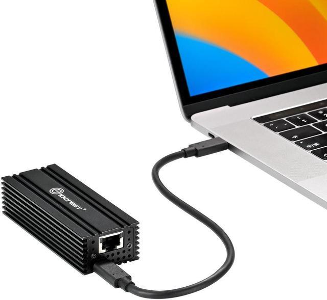 Alt view image 5 of 6 - USB 4.0 Type-C (Compatible to Thunderbolt 3) 10G Ethernet Adapter, For High-Speed Network Connections, RJ45 port supports 10Gb/s, 5Gb/s, 2.5Gb/s, 1Gb/s and 100Mb/s Base-T, Ideal for Mac Mini