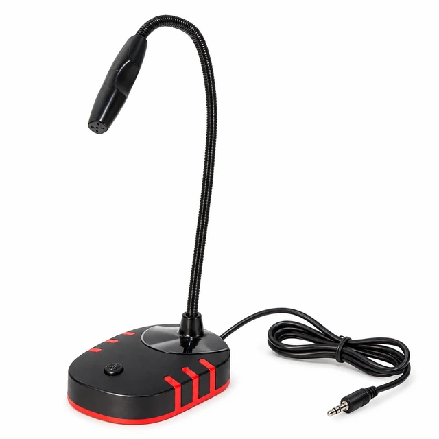 Alt view image 2 of 6 - 3.5mm Desktop Gaming Microphone with Volume Control Knob