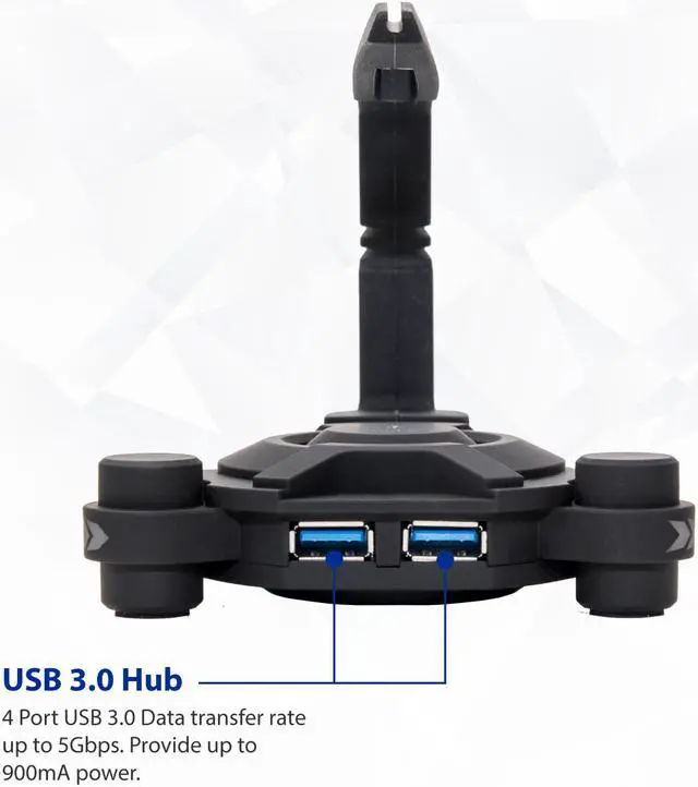 Alt view image 5 of 20 - NARFI Gaming Mouse Bungee and USB 3.0 Hub AC 5v Power Adapter is Included - CL-HUB53003