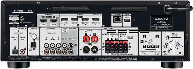 Alt view image 8 of 19 - Onkyo TX-NR5100 7.2-Channel 8K AV Receiver