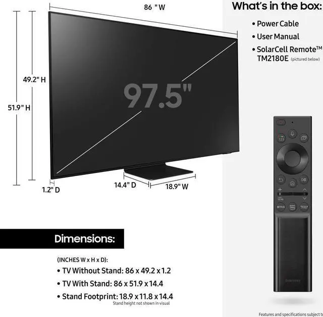 Alt view image 6 of 7 - SAMSUNG 98-Inch Class Neo QLED QN90A Series - 4K UHD Smart TV with Alexa Built-In with an Additional 2 Year Coverage by Epic Protect (2021)