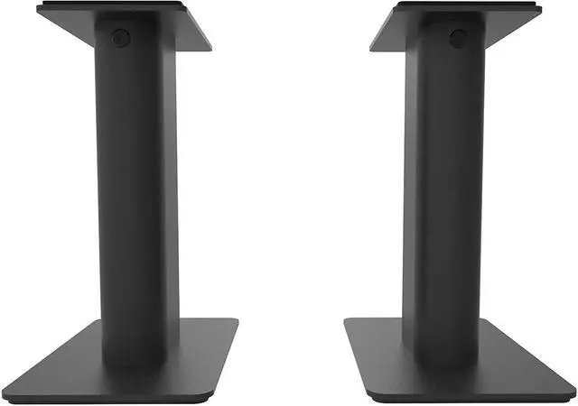 Alt view image 5 of 7 - Kanto YU4MB 140W Bookshelf Speakers with Bluetooth - Matte Black (Pair) with Kanto SP9 9" Fixed-Height Desktop Stands for Bookshelf Speakers - Black (Pair) (2022)