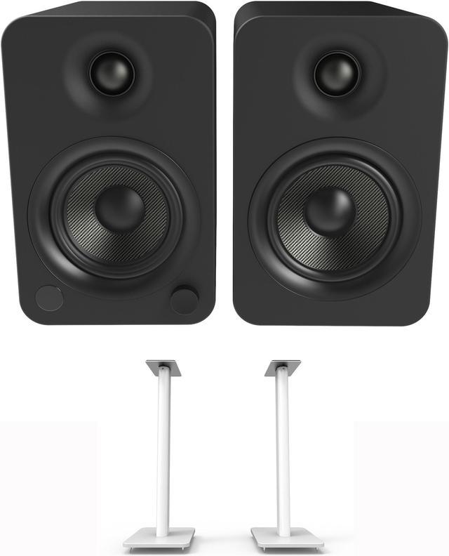 Kanto YU4MW 140W Bookshelf Speakers with Bluetooth - Matte White