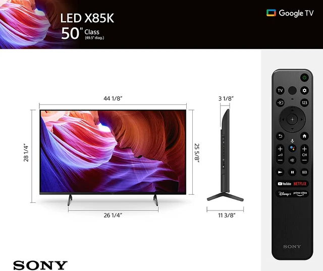 Alt view image 6 of 13 - Sony KD50X85K 50" 4K HDR LED with PS5 Features Smart TV (2022)