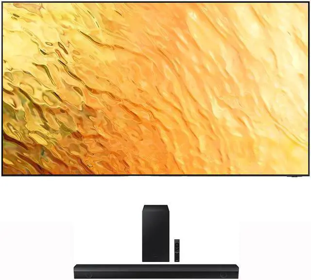Main image of Samsung QN65QN800BFXZA 65" 8K QLED Quantum Mini LED HDR Smart TV with a Samsung HW-B550 2.1ch Soundbar and Subwoofer with Dolby (2022)