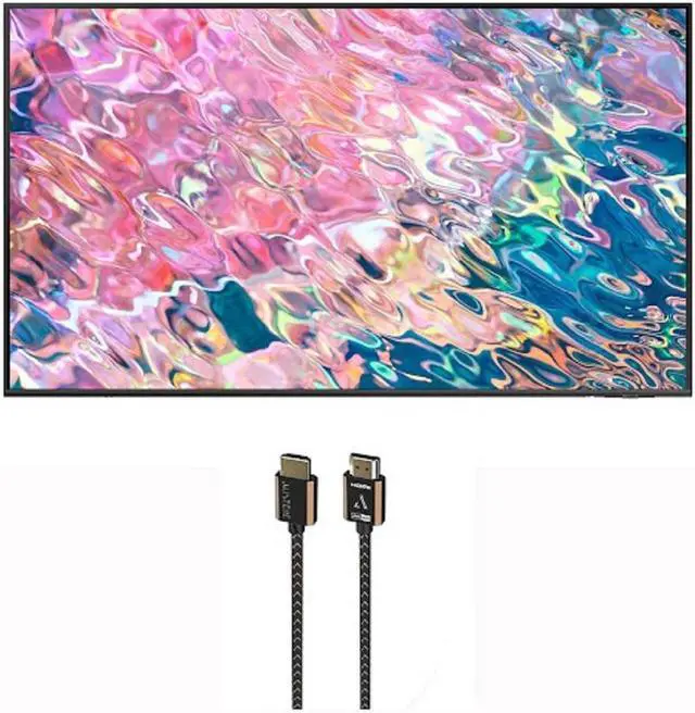Main image of Samsung QN43Q60BAFXZA 43" QLED Quantum HDR 4K Smart TV with an Austere 3S-4KHD2-2.5M III Series 4K HDMI 2.5m Cable (2022)