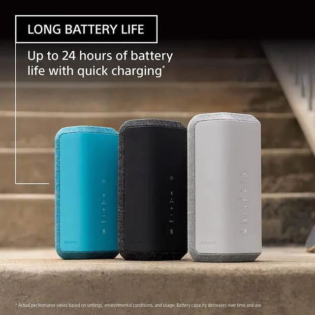 Alt view image 6 of 19 - Sony SRS-XE300-BLACK Rechargeable Wireless Bluetooth Speaker (2022)