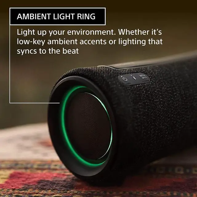 Alt view image 6 of 12 - Sony SRS-XG300-BLACK Portable 2-Way Bluetooth Speaker (2022)