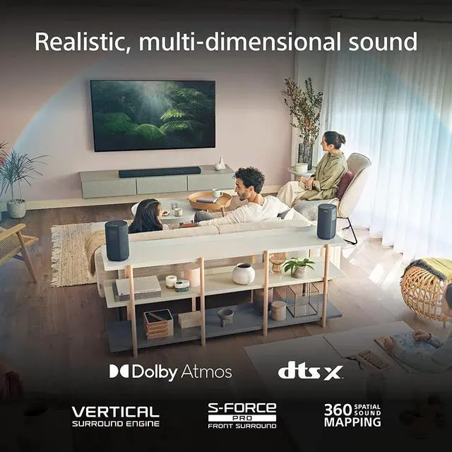 Alt view image 4 of 15 - Sony HT-A3000 3.1Ch Soundbar with Built-In Subwoofer and DTS Virtual:X (2022)