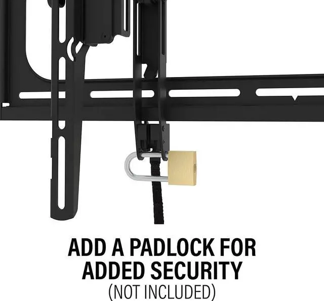 Alt view image 5 of 8 - Sanus VODLT1-B2 Outdoor Weatherproof Tilt Wall Mount for 37"-95" TVs (2023)