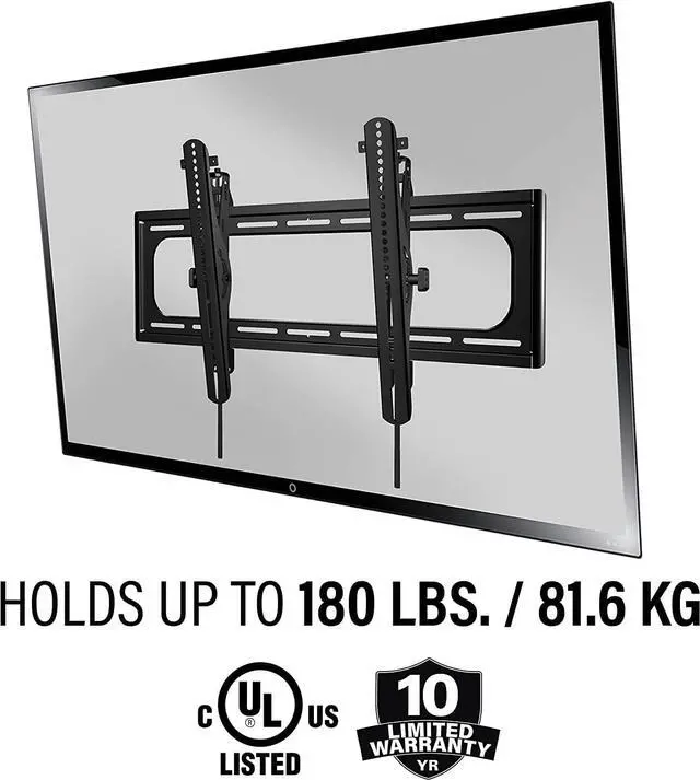 Alt view image 6 of 8 - Sanus VODLT1-B2 Outdoor Weatherproof Tilt Wall Mount for 37"-95" TVs (2023)