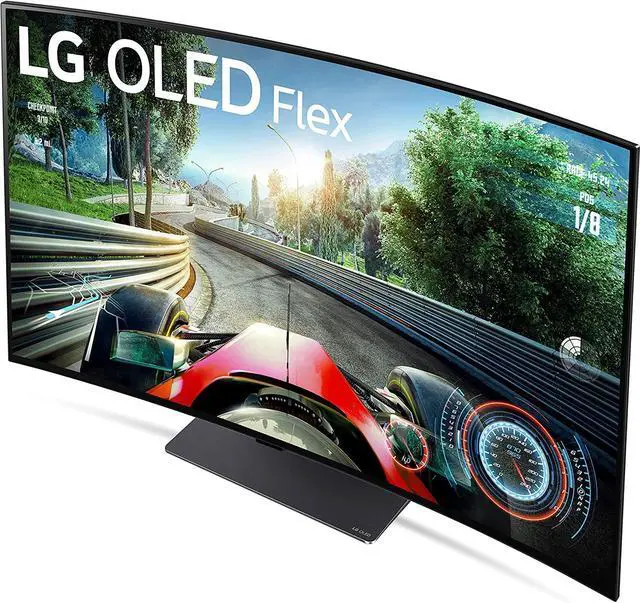 Alt view image 5 of 6 - LG 42LX3QPUA 42" OLED Flex Bendable 4K G-SYNC Compatible Smart TV (2022)