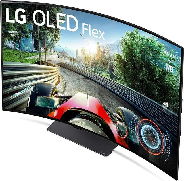 Alt view image 4 of 6 - LG 42LX3QPUA 42" OLED Flex Bendable 4K G-SYNC Compatible Smart TV (2022)