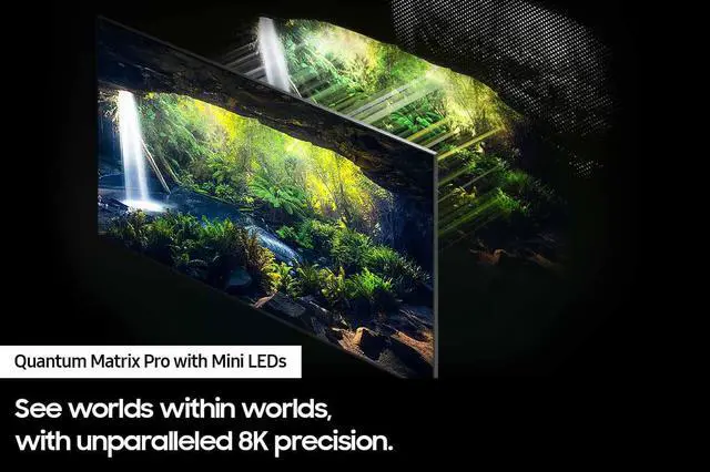 Alt view image 4 of 7 - Samsung QN85QN800CFXZA 85 Inch Neo QLED 8K Smart TV with Dolby Atmos with an Austere VII Series 8 Outlet Power w/Omniport USB (2023)