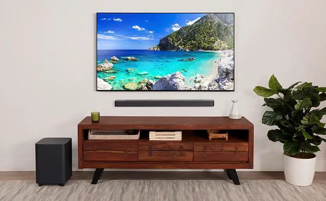 Alt view image 7 of 7 - Samsung QN77S95CAFXZA 77" Ultra Slim 4K Quantum HDR OLED Smart TV with a JBL BAR-500 5.1ch Soundbar and Subwoofer with MultiBeam and Dolby Atmos (2023)