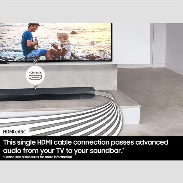 Alt view image 7 of 7 - Samsung QN75QN85CAFXZA 75 Inch 4K Neo QLED Smart TV with Dolby Atmos with a Samsung HW-Q600C 3.1.2ch Soundbar and Subwoofer with Dolby Atmos (2023)