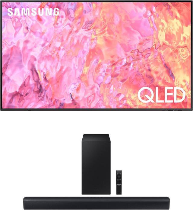 Decimal Måler pålægge Samsung QN32Q60CAFXZA 32 Inch QLED 4K Quantum HDR Smart TV with a Samsung  HW-C450 2.1ch Soundbar and Subwoofer with DTS Virtual:X (2023) LED TV -  Newegg.com