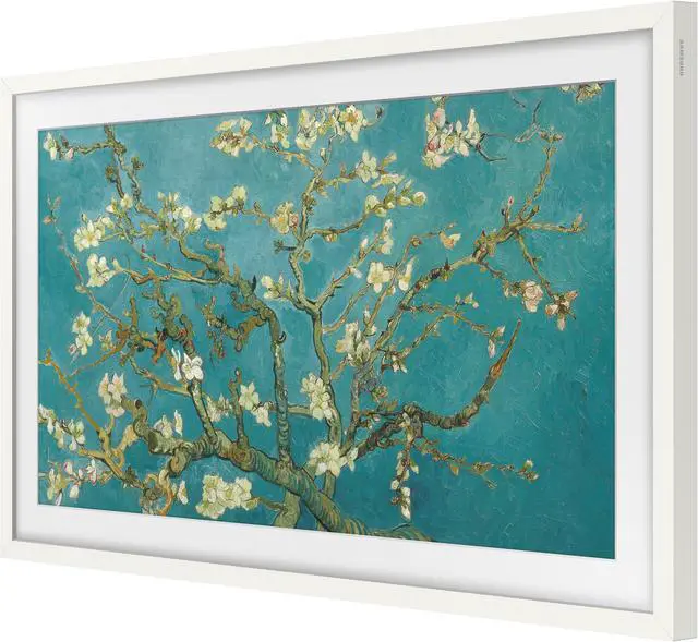 Alt view image 6 of 7 - Samsung QN32LS03CBFXZA 32 Inch The Frame QLED Smart TV with Art Mode with a Samsung VG-SCFC32WTB 32 Inch The Frame Customizable Bezel - Modern White and Walts HDTV Screen Cleaner Kit (2023)