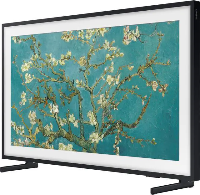 Alt view image 2 of 7 - Samsung QN32LS03CBFXZA 32 Inch The Frame QLED Smart TV with Art Mode with a Samsung VG-SCFC32WTB 32 Inch The Frame Customizable Bezel - Modern White and Walts HDTV Screen Cleaner Kit (2023)