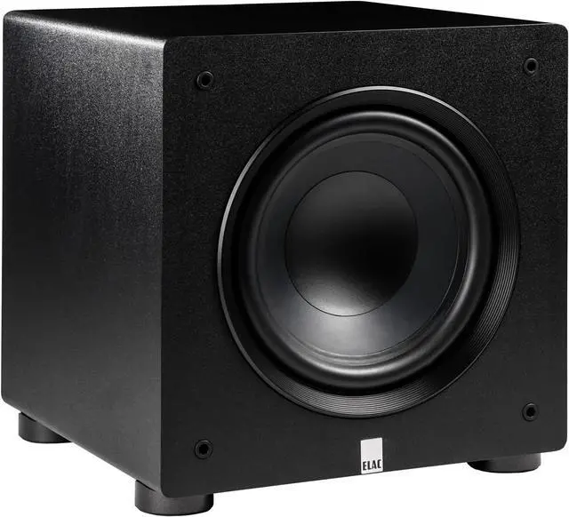 Alt view image 2 of 7 - ELAC PS250-BK Varro Premium 10 Inch 250W Subwoofer with App Control - Black Vinyl with a ELAC PS250-BK Varro Premium 10 Inch 250W Subwoofer with App Control - Black Vinyl (2023)