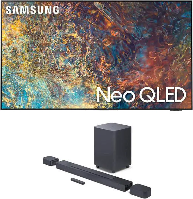Main image of Samsung QN98QN90AA 98 Inch Neo QLED QN90 Series 4K Smart TV with a JBL BAR-700 5.1ch Soundbar and Subwoofer with Surround Speakers (2021)