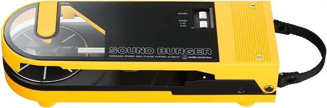 Alt view image 7 of 20 - Audio Technica Sound Burger - Portable Bluetooth Turntable - Yellow