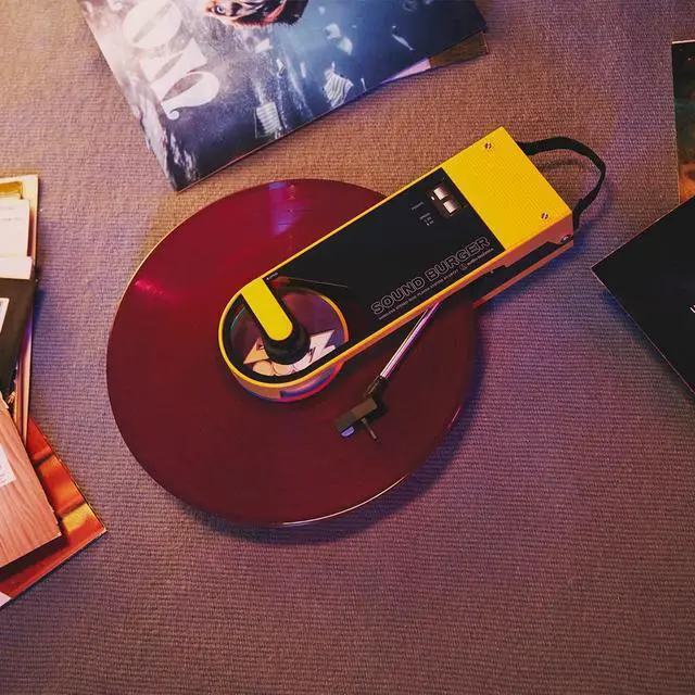 Alt view image 6 of 20 - Audio Technica Sound Burger - Portable Bluetooth Turntable - Yellow