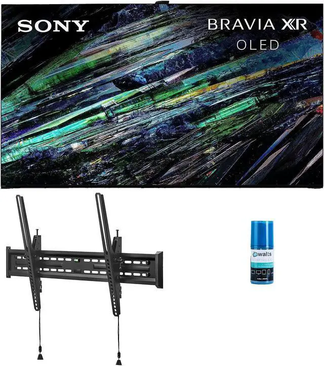 Main image of Sony XR77A95L 77 Inch QD-OLED 4K UHD Smart Google TV with AI Upscaling with a Walts TV Large/Extra Large Tilt Mount for 43 inch-90 inch Compatible TV's and Walts HDTV Screen Cleaner Kit (2023)