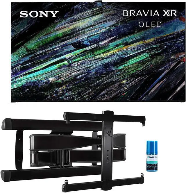 Main image of Sony XR55A95L 55 Inch QD-OLED 4K UHD Smart Google TV with AI Upscaling with a Sanus VLF728-B2 Full Motion Wall Mount and Walts HDTV Screen Cleaner Kit (2023)
