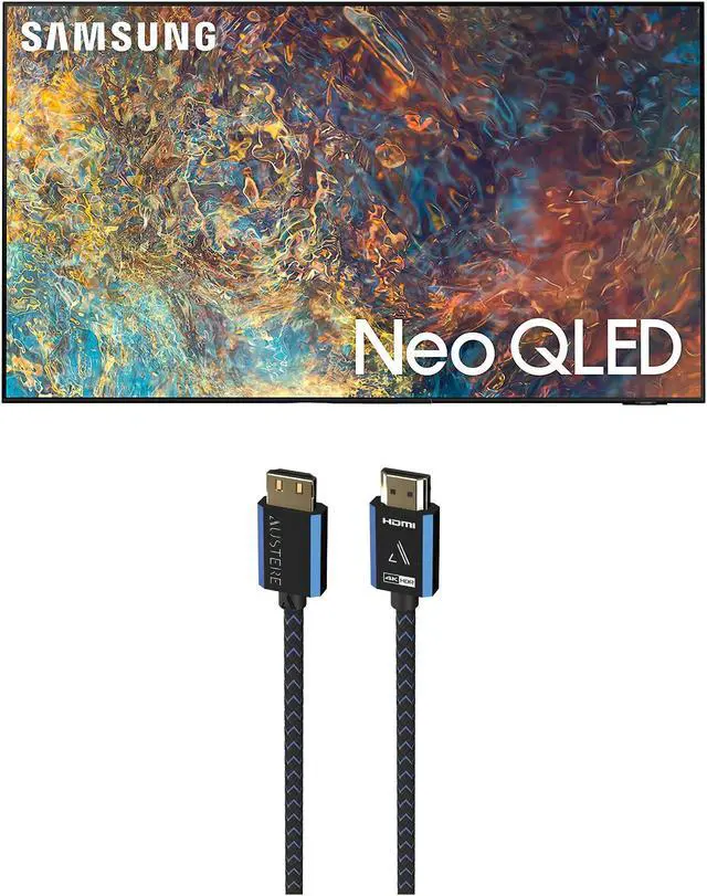 Main image of Samsung QN98QN90AA 98 Inch Neo QLED QN90 Series 4K Smart TV with an Austere V Series 2.5m Premium 4K HDR HDMI Braided Cable (2021)