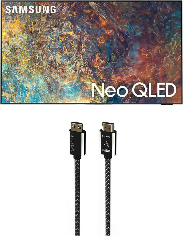 Main image of Samsung QN98QN90AA 98 Inch Neo QLED QN90 Series 4K Smart TV with an Austere VII Series 2.5m Premium Braided 8K HDMI Cable (2021)