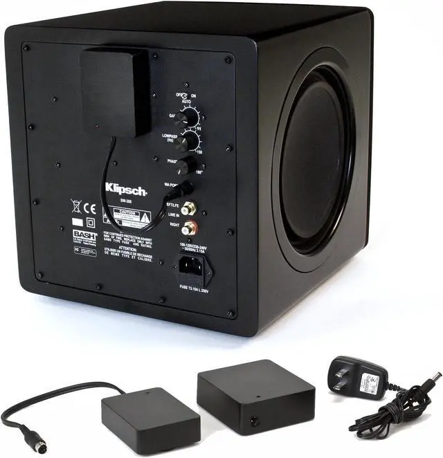 Alt view image 6 of 7 - Klipsch RP-1000SW 600W Subwoofer with 10 Inch Cerametallic Driver with a Klipsch WA-2 Wireless Subwoofer Kit (2023)