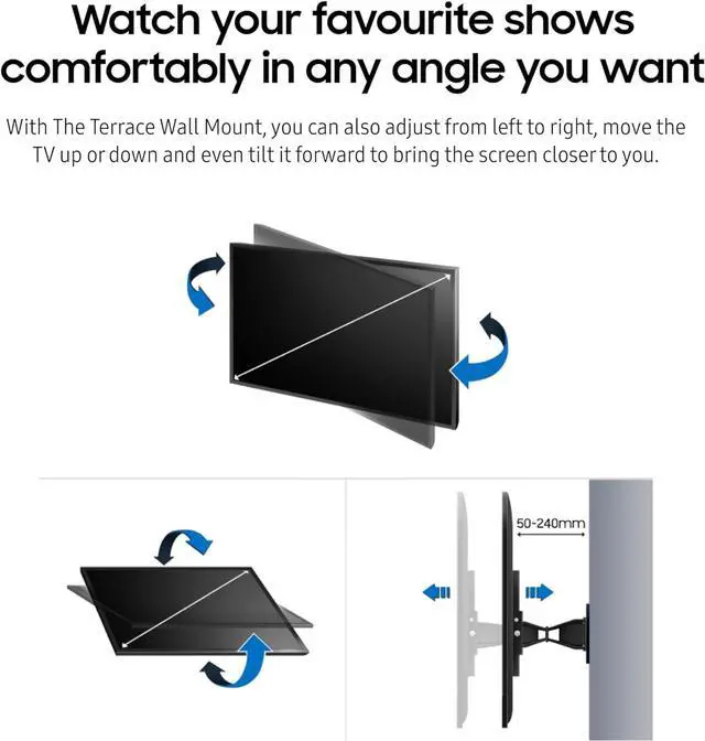 Alt view image 7 of 7 - Samsung WMN5870TC Wall Mount for 85" Samsung Terrace TVs (2023)