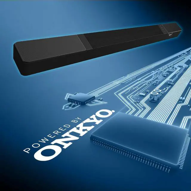 Alt view image 5 of 7 - Flexus CORE 200 3.1.2 Channel Powered by Onkyo Bluetooth Sound Bar with Dolby Atmos and Custom Tuned Bass - Black by DT