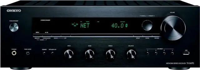 Main image of Onkyo TX-8470 Network Stereo Receiver with Wi-Fi, HDMI, and Bluetooth (2024)