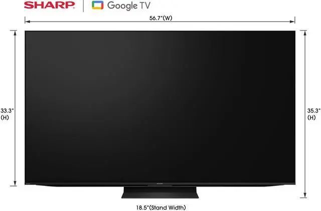 Alt view image 7 of 7 - SHARP 4T-C75FV1U 75" AQUOS XLED 4K Ultra HD Mini LED Google TV (2024)