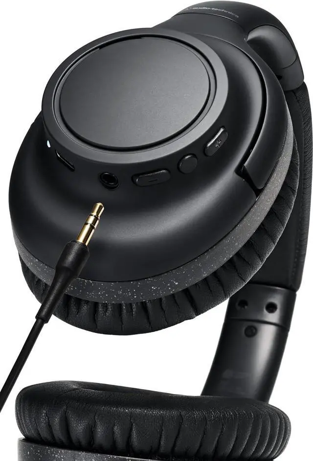 Alt view image 3 of 12 - Audio Technica ATH-S300BTBK Black Wireless Over-Ear Headphones (2024)