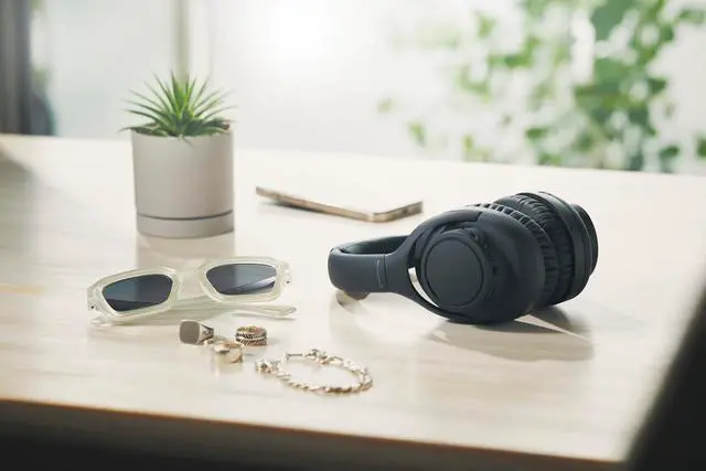 Alt view image 6 of 12 - Audio Technica ATH-S300BTBK Black Wireless Over-Ear Headphones (2024)