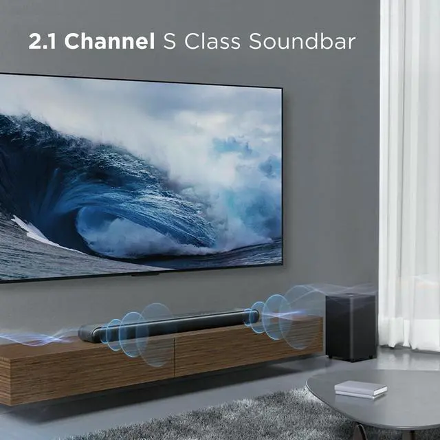Alt view image 4 of 7 - TCL S210W 2.1 Ch Soundbar with DTS Virtual:X and Wireless Subwoofer (2024)