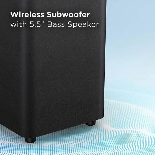 Alt view image 5 of 7 - TCL S210W 2.1 Ch Soundbar with DTS Virtual:X and Wireless Subwoofer (2024)