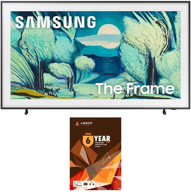 Main image of Samsung QN55LS03FAFXZA 55 Inch The Frame QLED 4K Art Mode Vision AI Smart TV with 6 Year Amber Protection Plan (2025)
