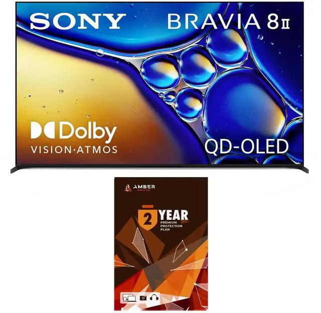 Main image of Sony K65XR80M2 65 Inch Bravia 8 QD-OLED 4K HDR Google TV with Quantum Dot and 2 Year Amber Protection Plan (2025)