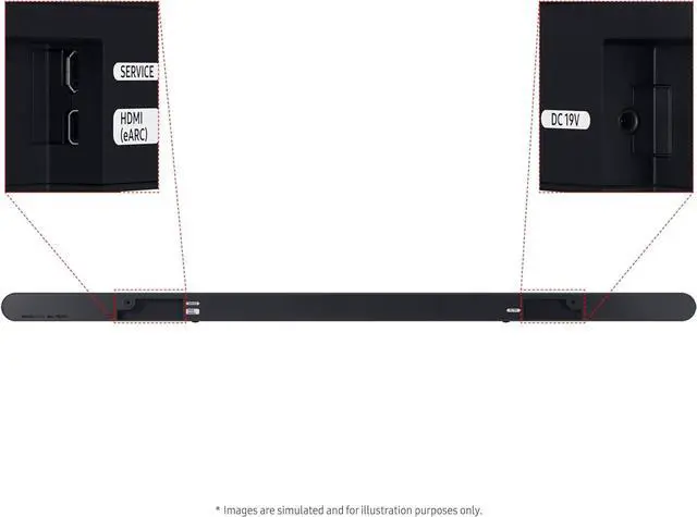 Alt view image 4 of 7 - Samsung HW-S700D 3.1Ch Ultra-Slim Soundbar and Subwoofer with 3 Year Amber Protection Plan (2024)