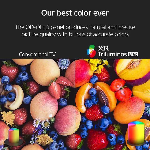 Alt view image 4 of 7 - Sony K65XR80M2 65 Inch Bravia 8 QD-OLED 4K HDR Google TV with a Sony HT-A9M2 4.0.4 Ch BRAVIA Theater Quad Soundbar (2025)
