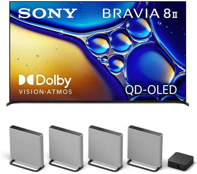 Main image of Sony K65XR80M2 65 Inch Bravia 8 QD-OLED 4K HDR Google TV with a Sony HT-A9M2 4.0.4 Ch BRAVIA Theater Quad Soundbar (2025)