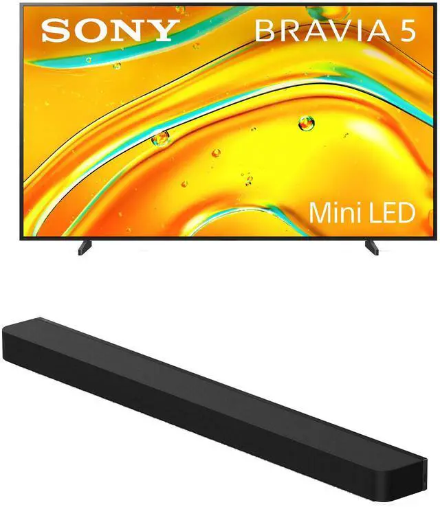 Main image of Sony K98XR50 98 Inch Bravia Mini LED 4K HDR Google TV with a Sony HT-A8000 BRAVIA Theater Bar Soundbar (2025)