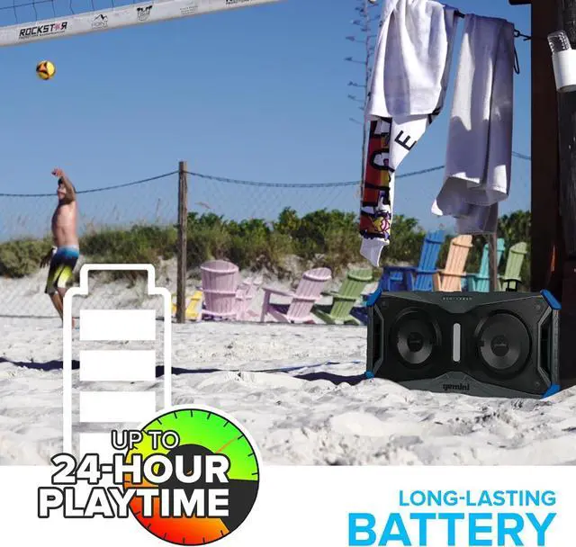 Alt view image 5 of 5 - Gemini SOSP-8BGB Floating Waterproof Wireless Bluetooth Speaker (2025)