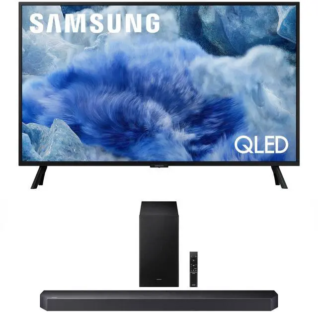 Main image of Samsung QN32Q8FAAFXZA 32 Inch Class QLED Q8F 4K Vision AI Smart TV with a Samsung HW-Q600F Q Series Soundbar 3.1.2 Ch Sound and Subwoofer (2025)